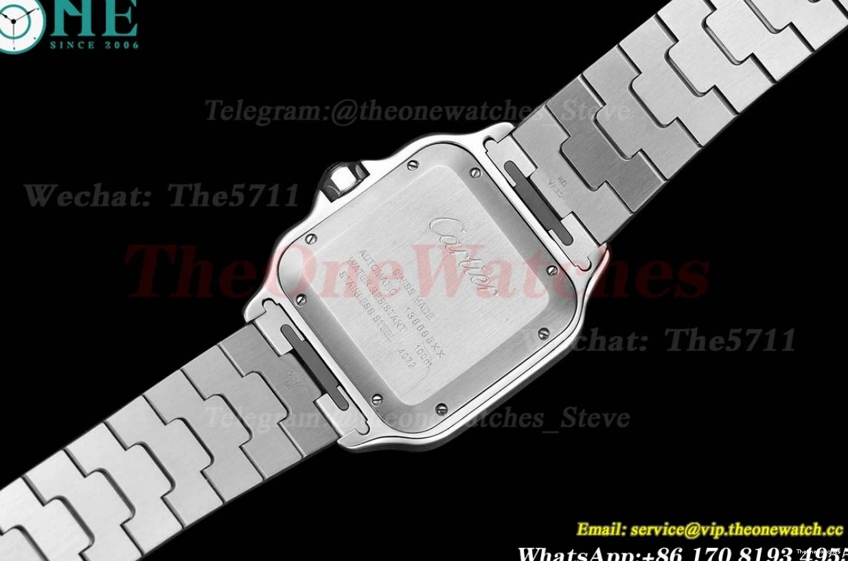 SS Green XL Cartier SS Santos MY9019 BVF De 40mm Dial 1211